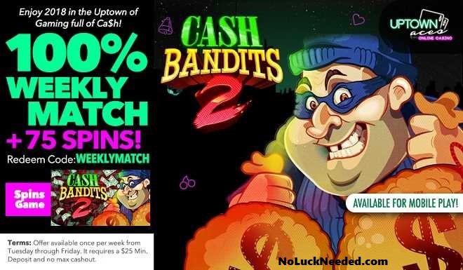 Uptown aces no deposit coupon codes