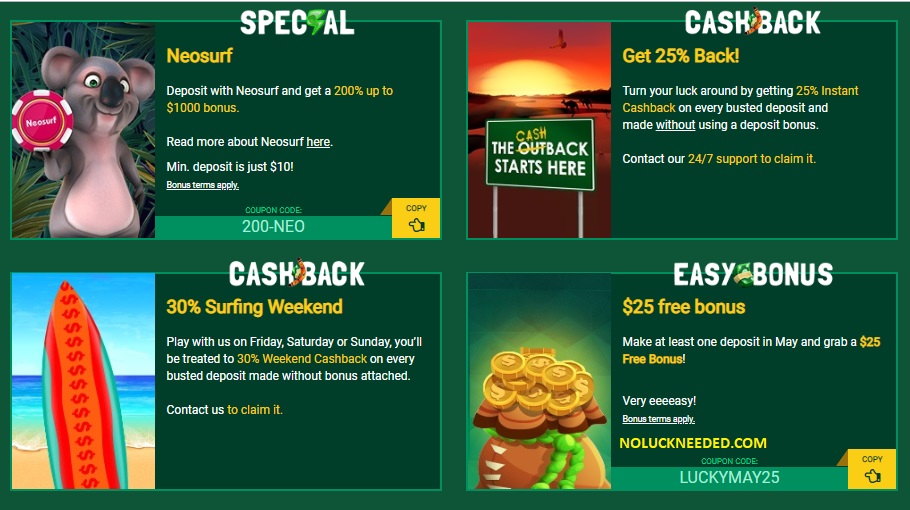 Fair go casino coupons