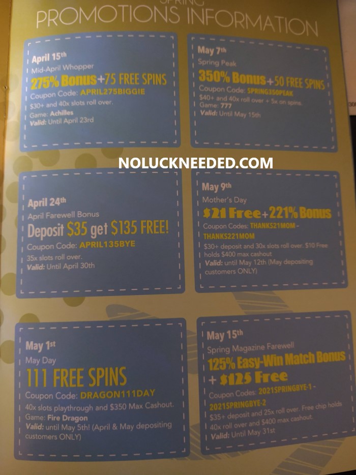 SlotoCash Spring 2021 Magazine Coupons 20 Free Chip Reward