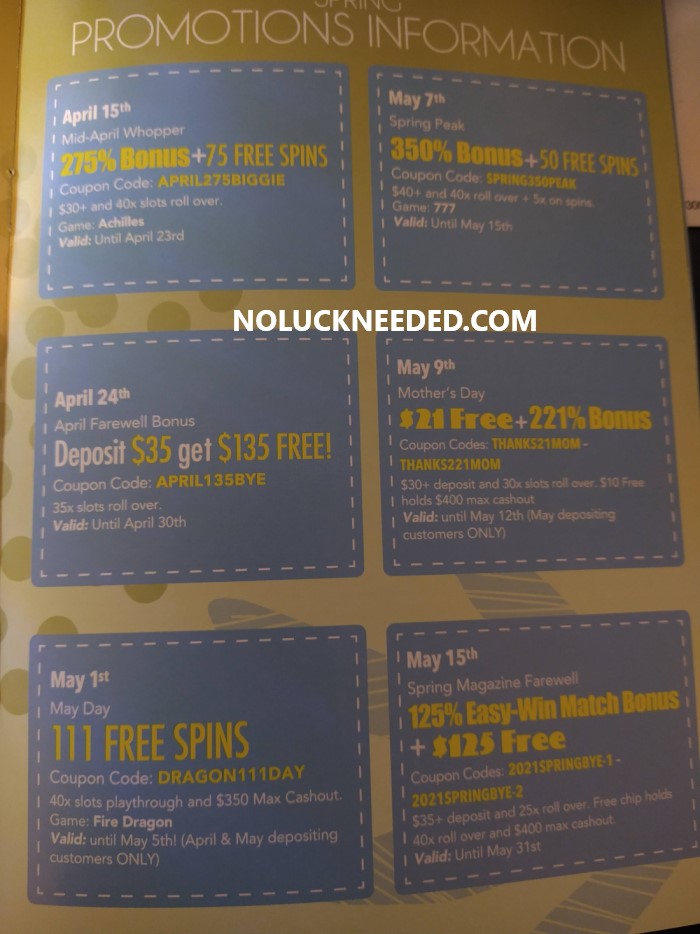 SlotoCash Spring 2021 Magazine Coupons: $20 Free Chip Reward