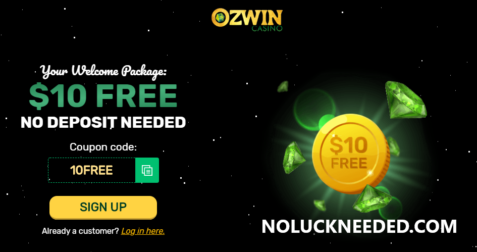Ozwin Casino 15 Free Chip Sign Up Bonus Coupon Or 200