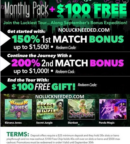 Uptown Aces Casino No Deposit Bonuses